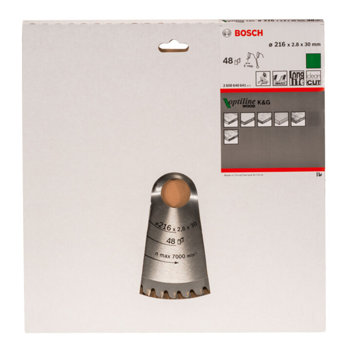 Lame de scie circulaire Bosch Optiline Wood