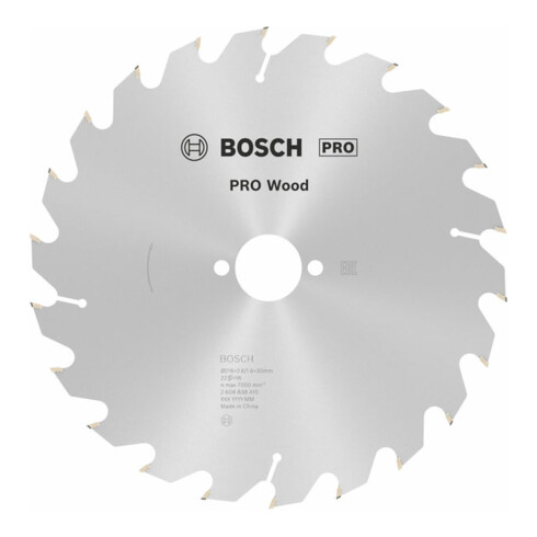 Lame de scie circulaire Bosch Optiline Wood 216 x 30 x 2,6/1,6 22