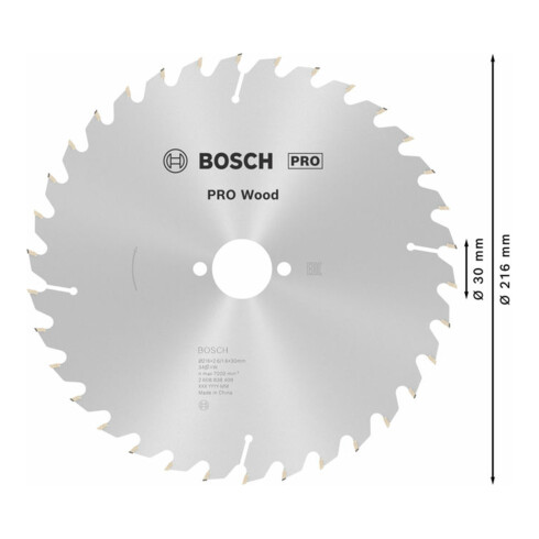 Lame de scie circulaire Bosch Optiline Wood 216 x 30 x 2,6/1,6 34 34