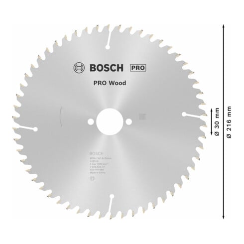 Lame de scie circulaire Bosch Optiline Wood 216 x 30 x 2,6/1,6 54 54