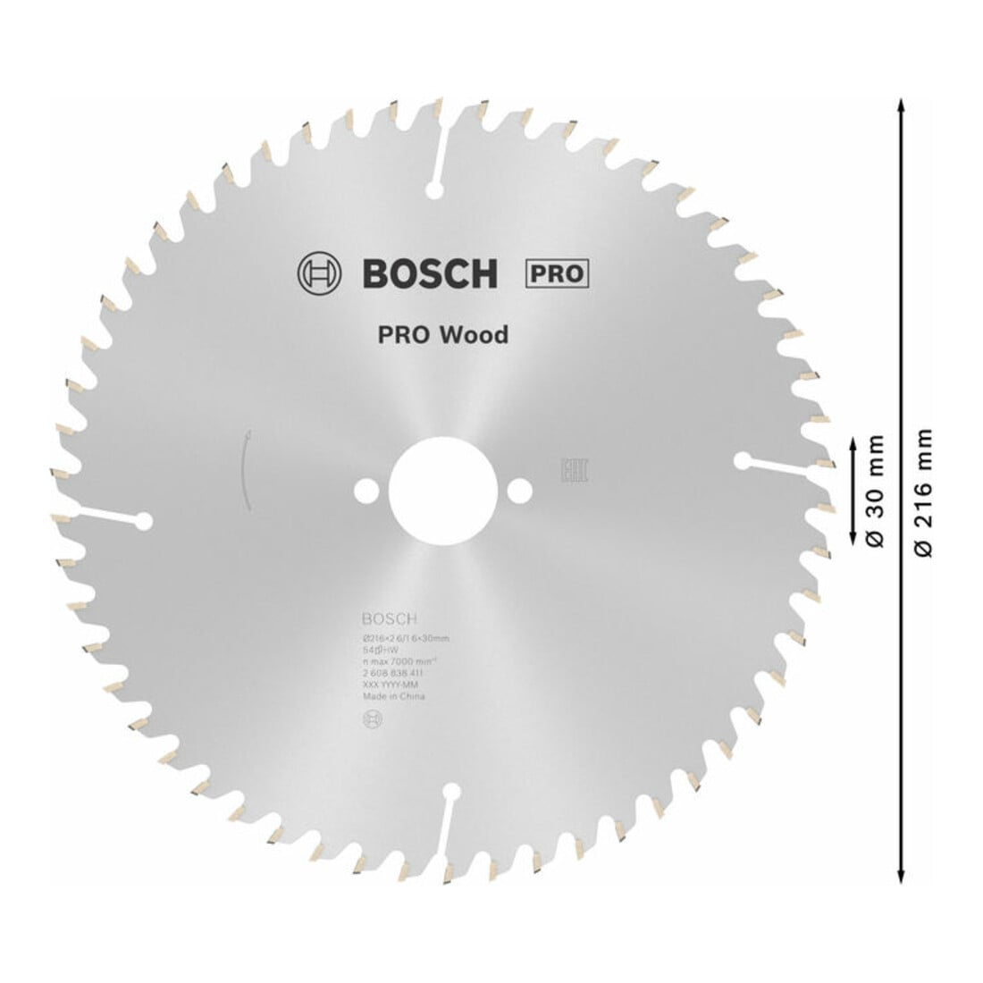 Lame de scie circulaire Bosch Optiline Wood 216 x 30 x 2,6/1,6 54 54