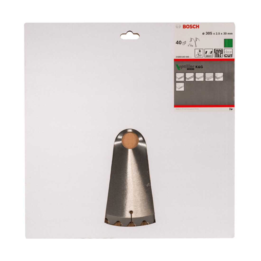Lame de scie circulaire Bosch Optiline Wood 305 x 30 x 2,5 mm, 40