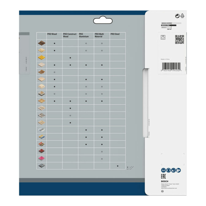 Lame de scie circulaire Bosch Optiline Wood pour scies à format 250 x 30 x 3,2 mm 60