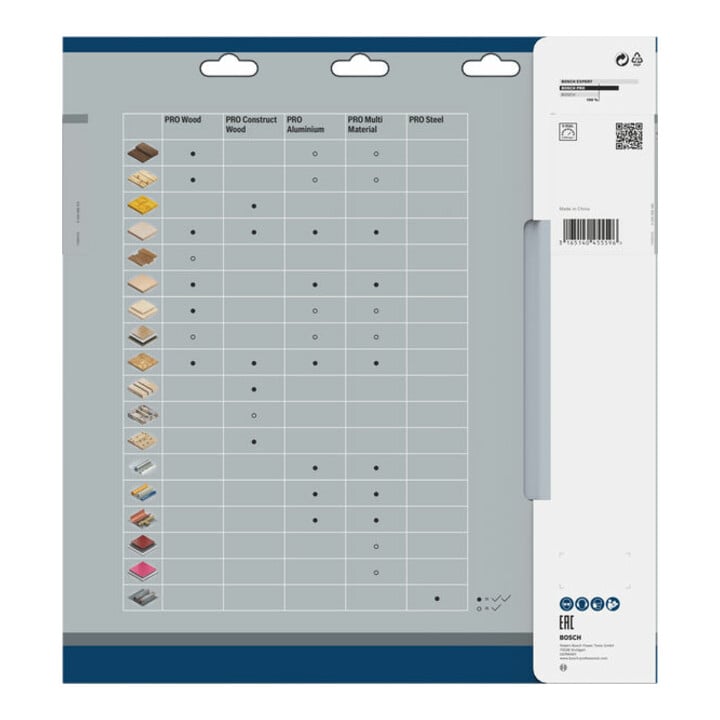 Lame de scie circulaire Bosch Optiline Wood pour scies à format 305 x 30 x 3,2 mm 72