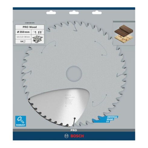 Lame de scie circulaire Bosch Optiline Wood pour scies à format 350 x 30 x 3,5 mm 54
