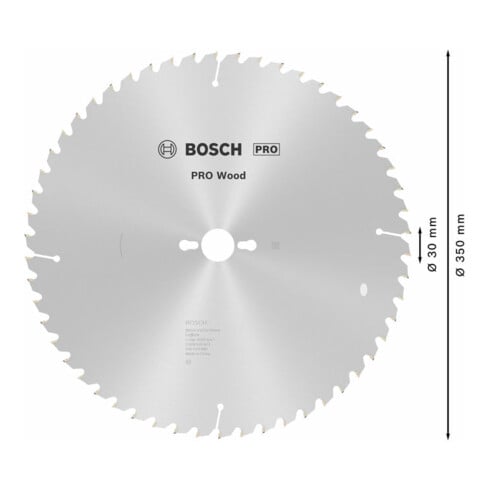 Lame de scie circulaire Bosch Optiline Wood pour scies à format 350 x 30 x 3,5 mm 54
