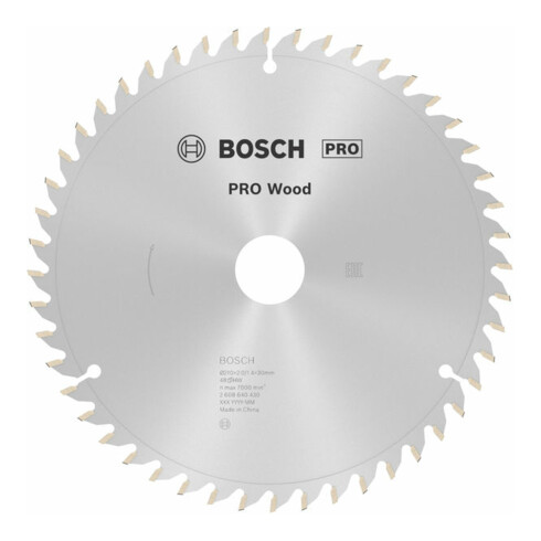 Lame de scie circulaire Bosch Optiline Wood pour scies à onglet et à tronçonner 210 x 30 x 2,0 mm 48