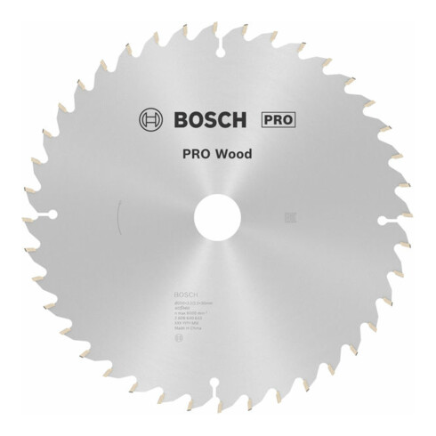 Lame de scie circulaire Bosch Optiline Wood pour scies à onglet et à tronçonner 250 x 30 x 3,2 mm 40