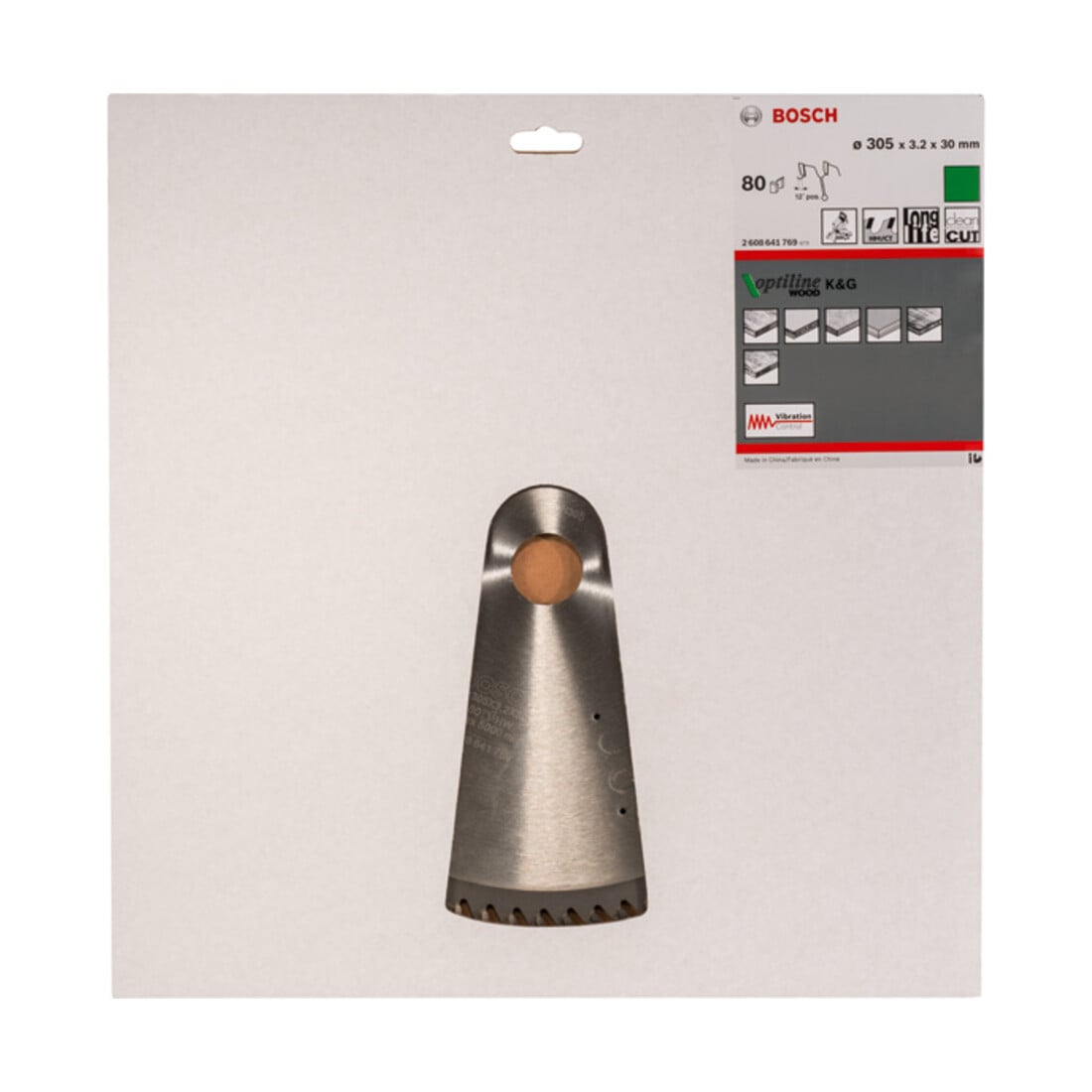 Lame de scie circulaire Bosch Optiline Wood pour scies à onglet et à tronçonner 305 x 30 x 3,2 mm 80