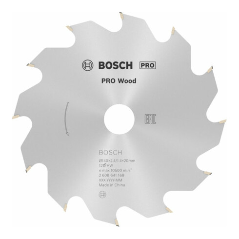 Lame de scie circulaire Bosch Optiline Wood pour scies circulaires à main, 140 x 20/12,7 x 2,4 mm, 12