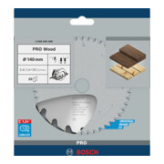 Lame de scie circulaire Bosch Optiline Wood pour scies circulaires à main 140 x 20/12,7 x 2,4 mm 20-5