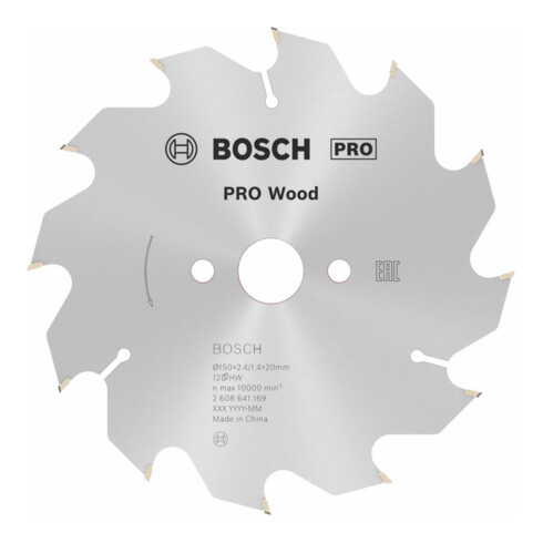 Lame de scie circulaire Bosch Optiline Wood pour scies circulaires à main 150 x 20/16 x 2,4 mm 12