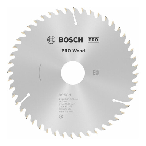 Lame de scie circulaire Bosch Optiline Wood pour scies circulaires à main 165 x 30 x 2,6 mm 48