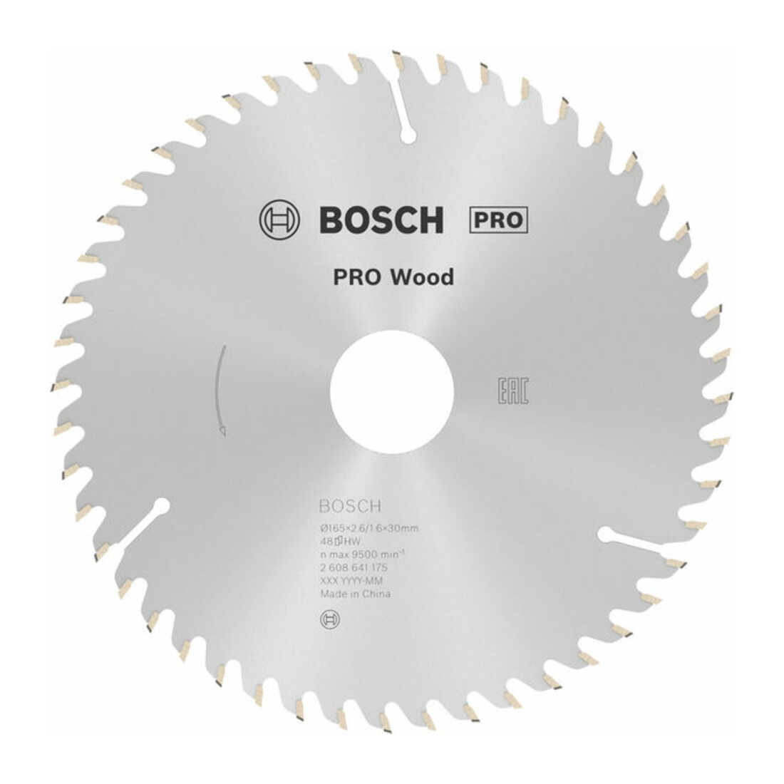 Lame de scie circulaire Bosch Optiline Wood pour scies circulaires à main 165 x 30 x 2,6 mm 48