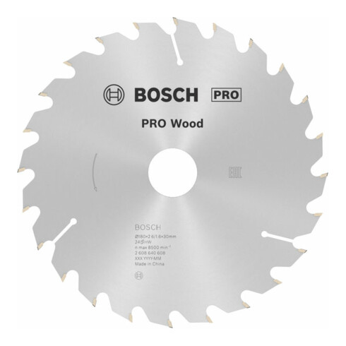 Lame de scie circulaire Bosch Optiline Wood pour scies circulaires à main 180 x 30/20 x 2,6 mm 24