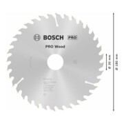 Lame de scie circulaire Bosch Optiline Wood pour scies circulaires à main 180 x 30/20 x 2,6 mm 36-4