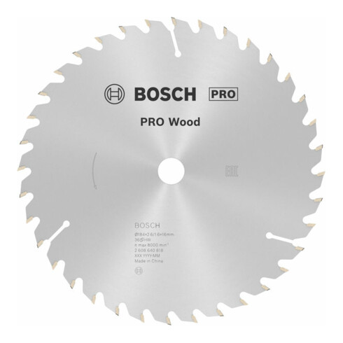 Lame de scie circulaire Bosch Optiline Wood pour scies circulaires à main 184 x 16 x 2,6 mm 36