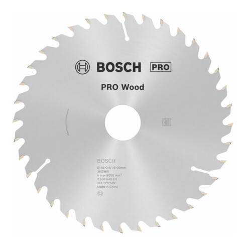 Lame de scie circulaire Bosch Optiline Wood pour scies circulaires à main 184 x 30 x 2,6 mm 36