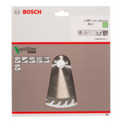 Lame de scie circulaire Bosch Optiline Wood pour scies circulaires à main 190 x 20/16 x 2,6 mm 36-5