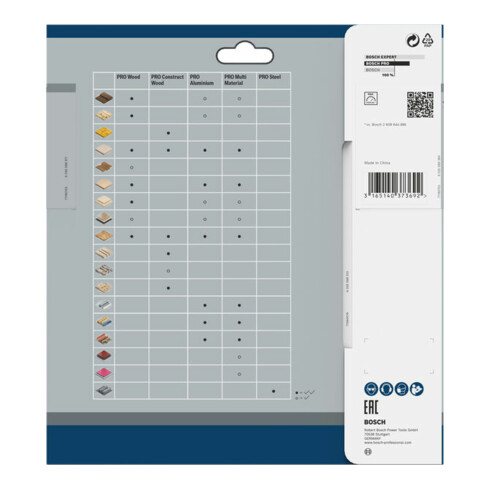 Lame de scie circulaire Bosch Optiline Wood pour scies circulaires à main 190 x 30 x 2,6 mm 12