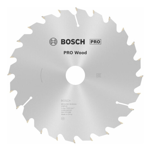 Lame de scie circulaire Bosch Optiline Wood pour scies circulaires à main 210 x 30 x 2,8 mm 24