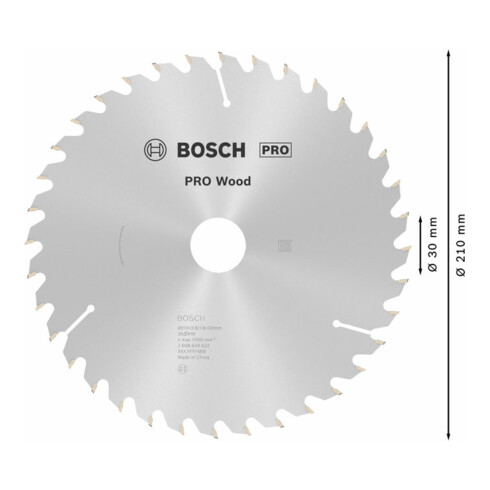 Lame de scie circulaire Bosch Optiline Wood pour scies circulaires à main 210 x 30 x 2,8 mm 36