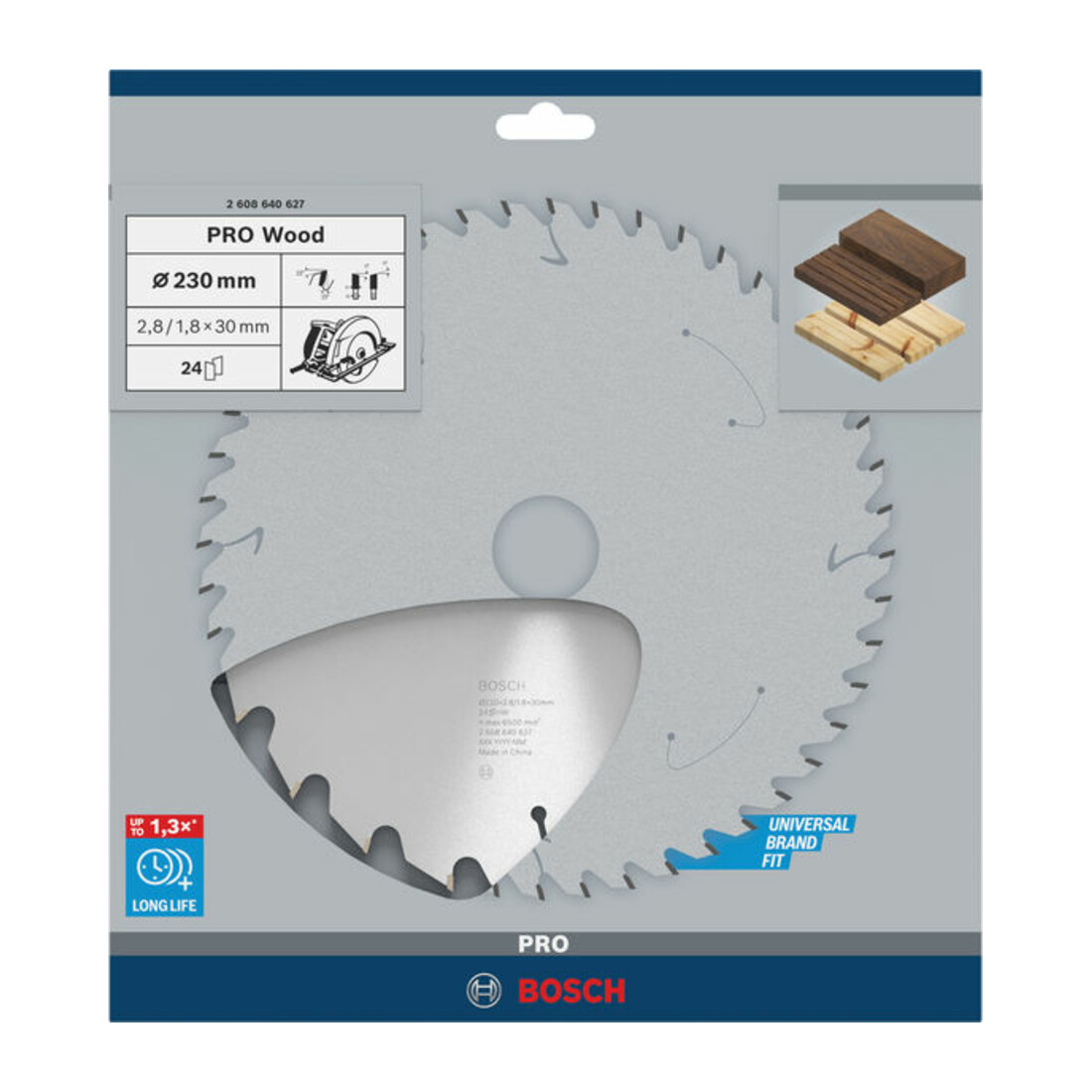 Lame de scie circulaire Bosch Optiline Wood pour scies circulaires à main 230 x 30 x 2,8 mm 24