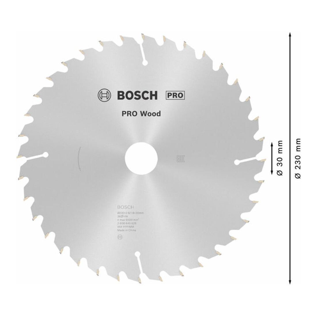 Lame de scie circulaire Bosch Optiline Wood pour scies circulaires à main 230 x 30 x 2,8 mm 36