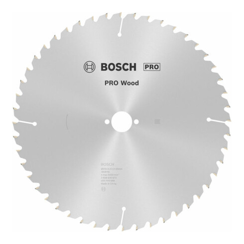 Lame de scie circulaire Bosch Optiline Wood pour scies circulaires de table 315 x 30 x 3,2 mm 48