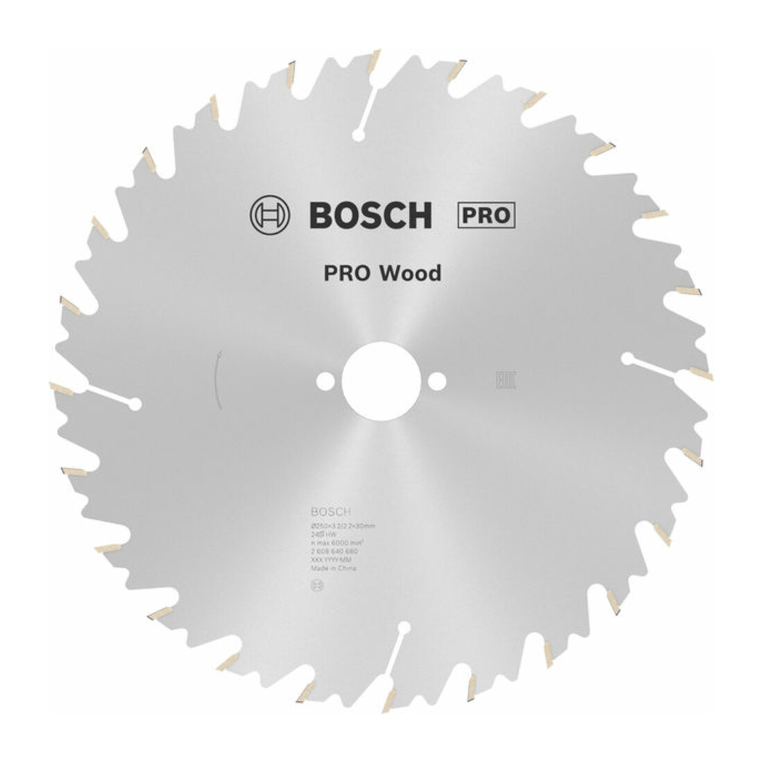 Lame de scie circulaire Bosch PRO Wood 250 x 30 x 3,2 mm 24