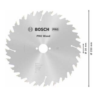 Lame de scie circulaire Bosch PRO Wood pour scies circulaires de table