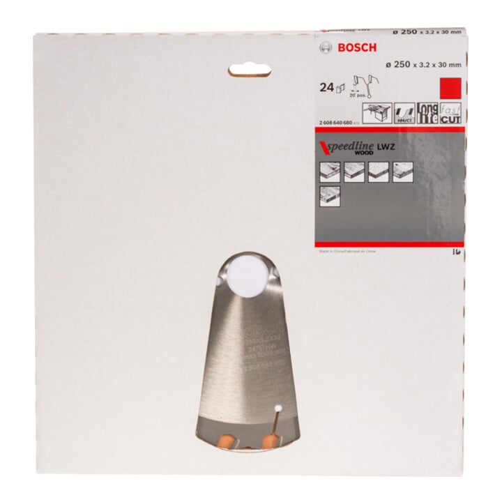 Lame de scie circulaire Bosch PRO Wood 250 x 30 x 3,2 mm 24