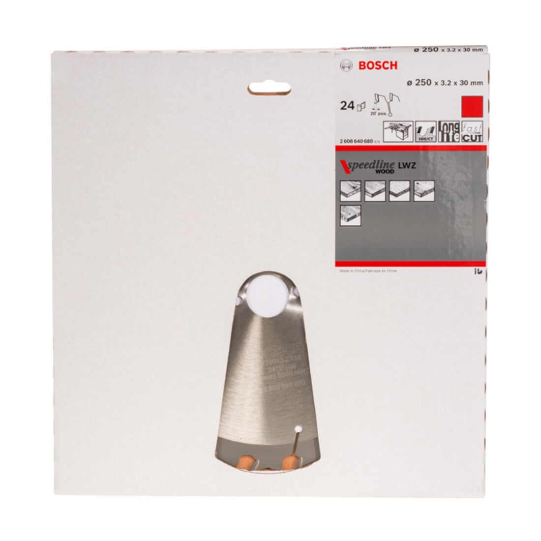 Lame de scie circulaire Bosch PRO Wood 250 x 30 x 3,2 mm 24