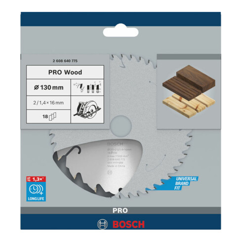 Lame de scie circulaire Bosch Speedline Bois 130 x 16 x 2,0 mm 18
