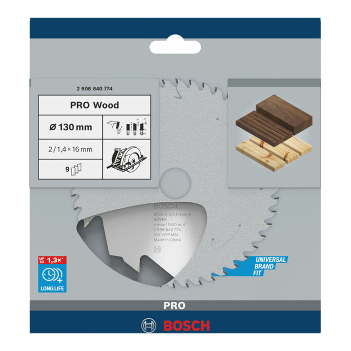 Lame de scie circulaire Bosch Speedline Bois 130 x 16 x 2,0 mm 9