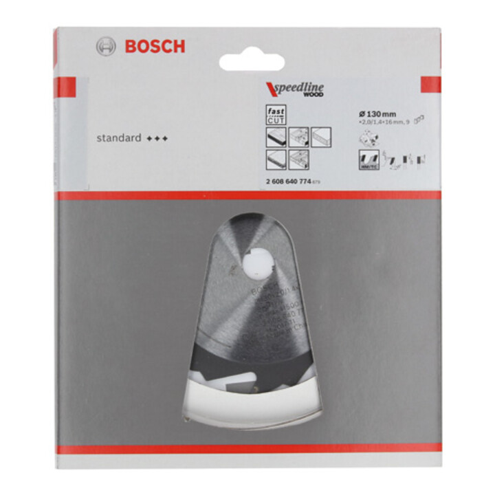 Lame de scie circulaire Bosch Speedline Bois 130 x 16 x 2,0 mm 9