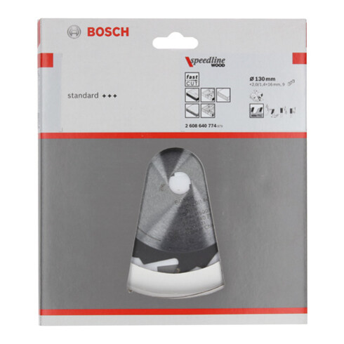 Lame de scie circulaire Bosch Speedline Bois 130 x 16 x 2,0 mm 9