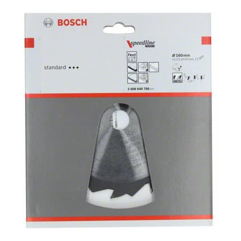 Lame de scie circulaire Bosch Speedline Bois 160 x 20 x 2,2 mm 12