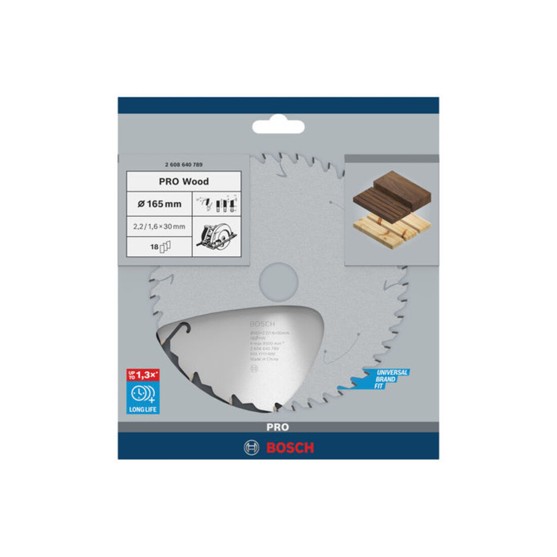 Lame de scie circulaire Bosch Speedline Bois 165 x 30 x 2,2 mm 18
