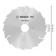 Lame de scie circulaire Bosch Speedline Bois 165 x 30 x 2,2 mm 18-5