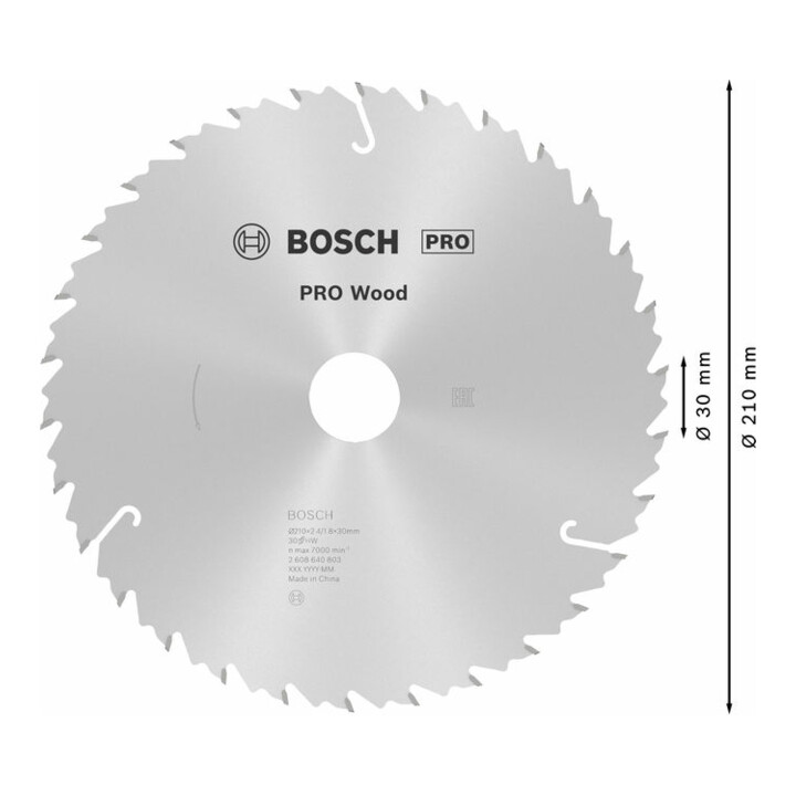 Lame de scie circulaire Bosch Speedline Bois 210 x 30 x 2,4 x 2,4 mm 30