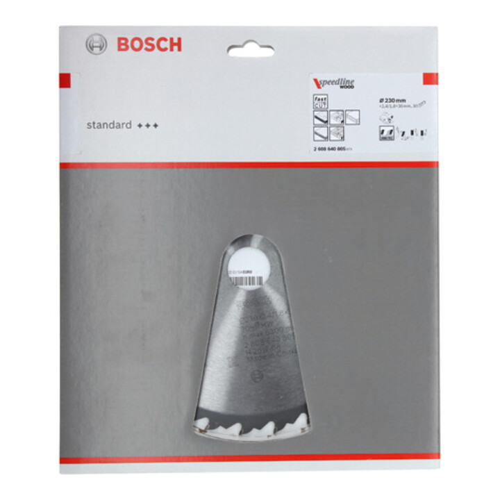 Lame de scie circulaire Bosch Speedline Bois 230 x 30 x 2,4 x 2,4 mm 30