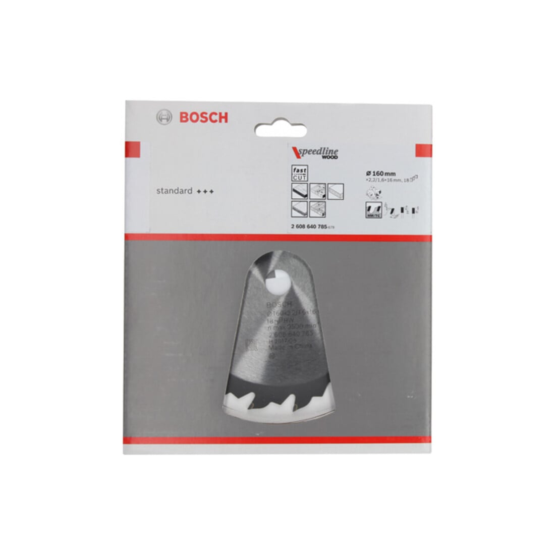 Lame de scie circulaire Bosch Speedline Wood 160 x 16 x 2,2 mm 18