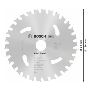 Norme Bosch pour l'acier HB mm