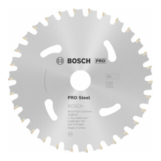 Norme Bosch pour l'acier HB mm