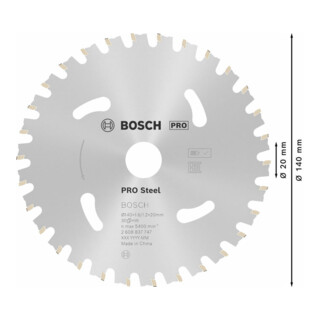 Norme Bosch pour l'acier HB mm