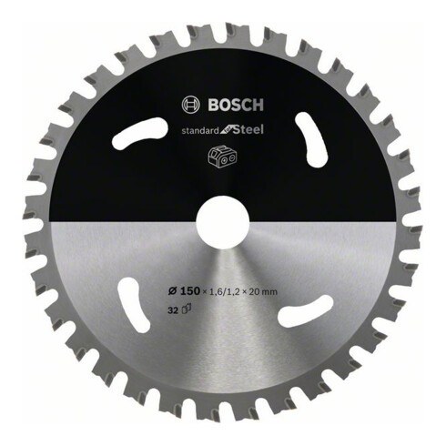 Lame de scie circulaire Bosch Standard pour acier 150 x 1,6/1,2 x 20 32 dents