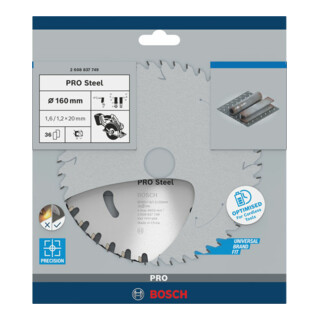Norme Bosch pour l'acier HB mm