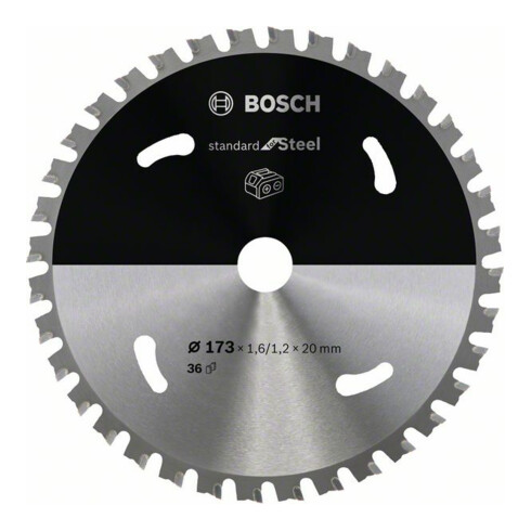 Lame de scie circulaire Bosch Standard pour acier 173 x 1,6/1,2 x 20 36 dents