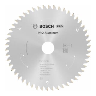 Lame de scie circulaire Bosch Standard for Aluminium pour les scies circulaires manuelles et sans fil à coupe plongeante ainsi que les scies à métaux sans fil